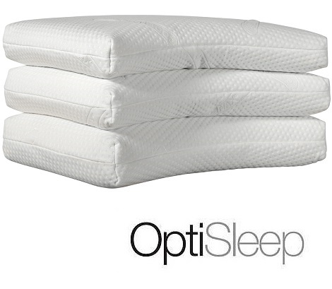 Optisleep hoofdkussens type 520 vormvast hoofdkussen latex 9, 12, 14, 16 cm 